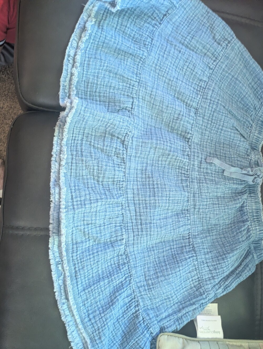 aerie Light Blue Tiered Midi Skirt